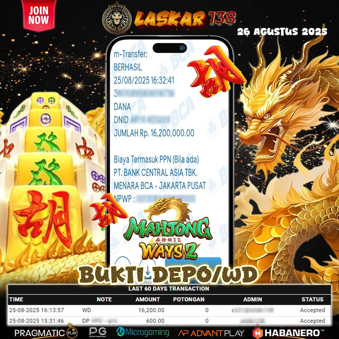 Bukti WD LASKAR138 #1